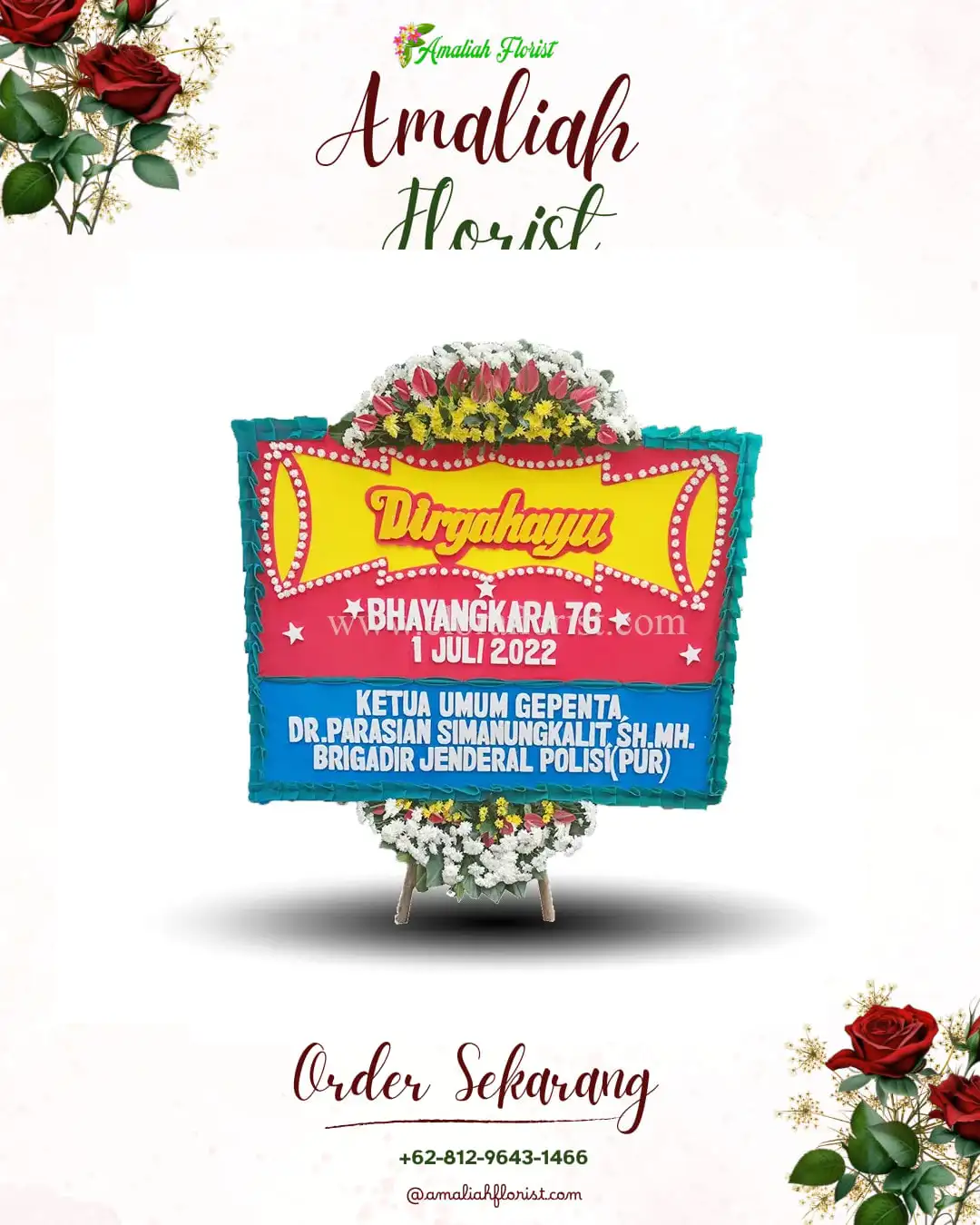 Papan Bunga HUT Ulang Tahun Sitiharjo